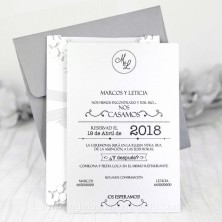 Invitación de boda Cardnovel 39233