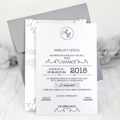 Invitación de boda Cardnovel 39233