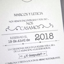 Invitación de boda Cardnovel 39233