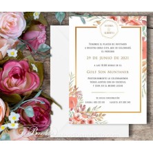 Invitación de boda Primavera