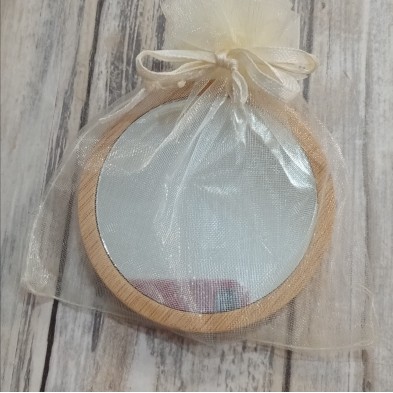 Espejo madera boda grabado