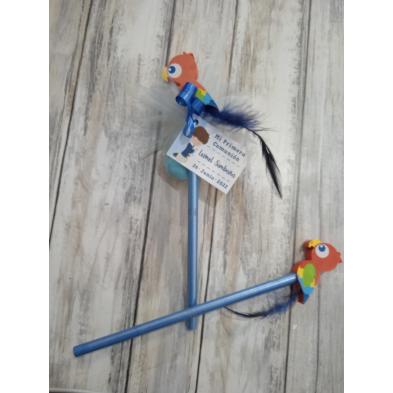 Lápiz con goma de loro