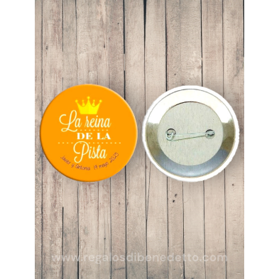 Chapas con mensajes divertidos para boda