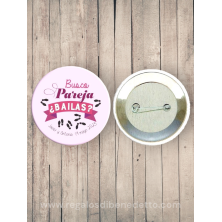 Chapas con mensajes divertidos para boda