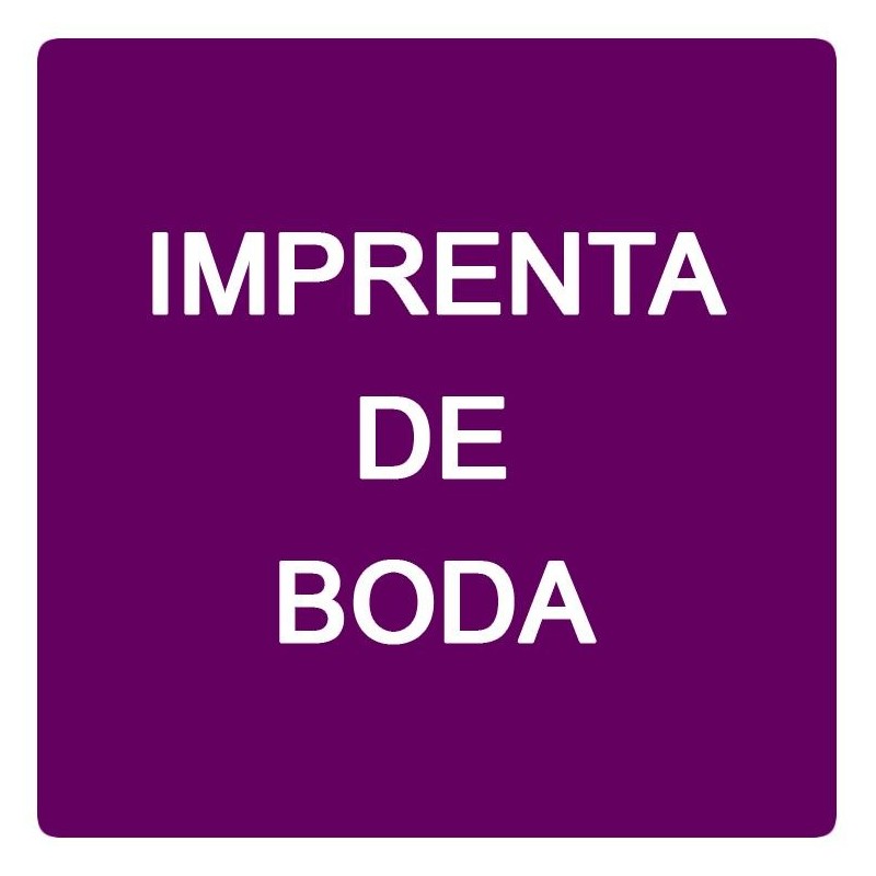 Imprenta de boda