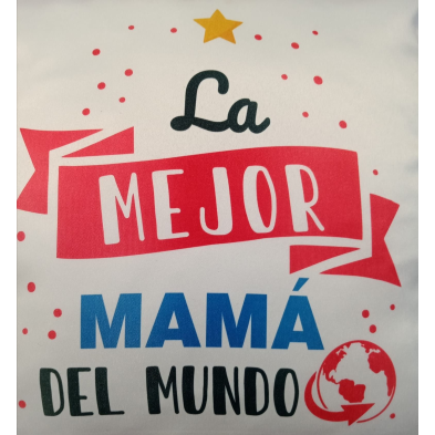 Cojín la mejor mamá del mundo