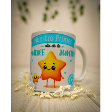 Taza personalizada estrellas azul