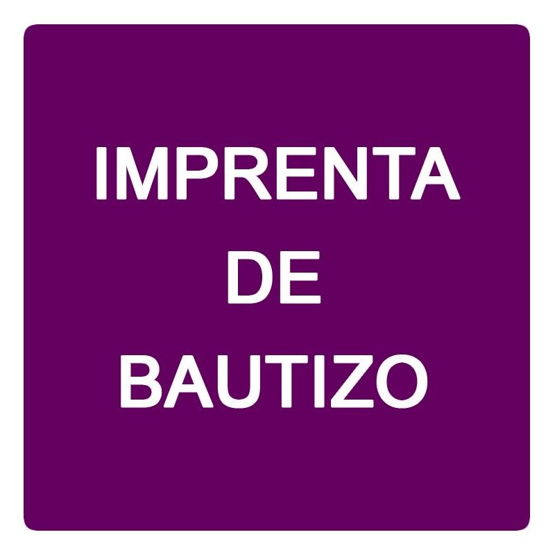 Imprenta de bautizo
