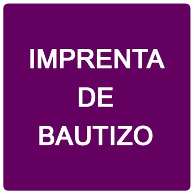 Imprenta de bautizo