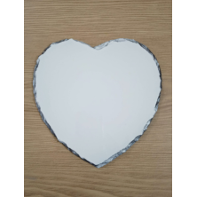 Corazón de pizarra con foto