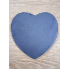 Corazón de pizarra con foto