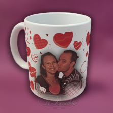 Taza "Te quiero" con foto personalizada