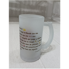 Jarra cerveza personalizada