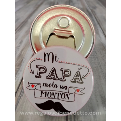 Chapa imán papá con caja de regalo