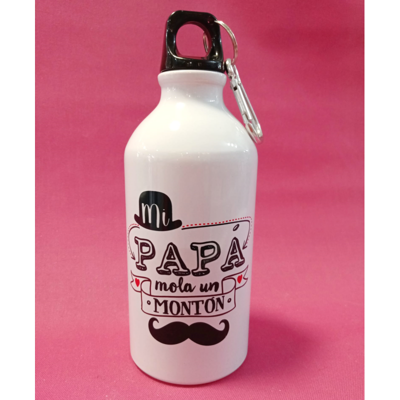 Botella aluminio mi papá mola un montón.
