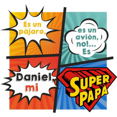 Camiseta súper papá personalizable