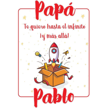 Camiseta te quiero papá personalizable