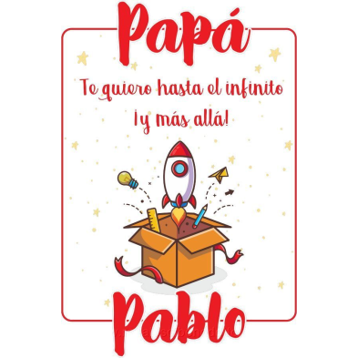 Camiseta te quiero papá personalizable