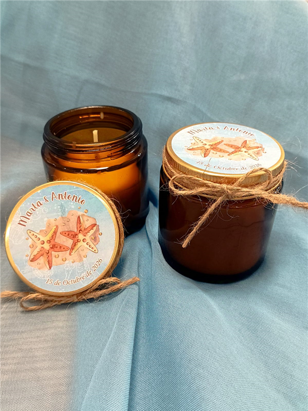Vela perfumada tarro cristal
