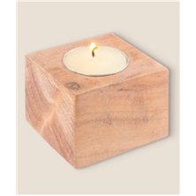 portavelas de madera grabado