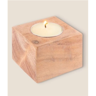 portavelas de madera grabado