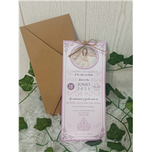 Invitación quinceañera foto lila