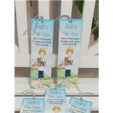 Punto de libro niño con mascota