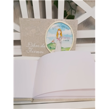 libro de firmas personalizado comunión 
