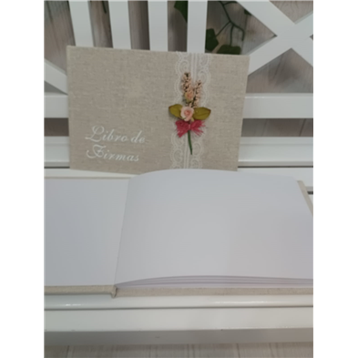 Libro de firmas grabado 