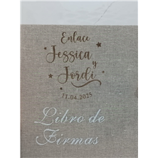 Libro de firmas grabado 