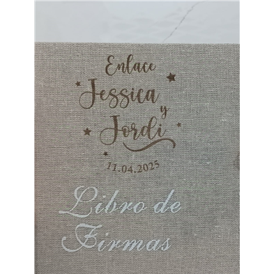 Libro de firmas grabado 