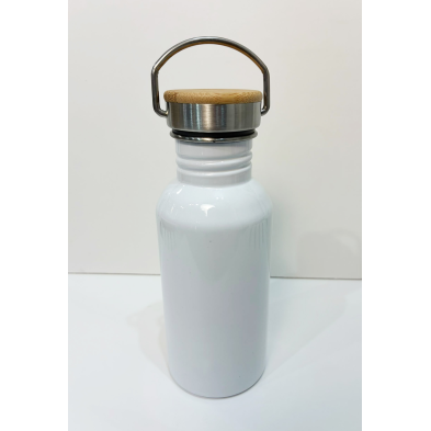 Botella con tapón de bambú personalizable