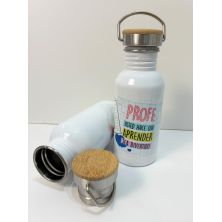 Botella con tapón de bambú personalizable