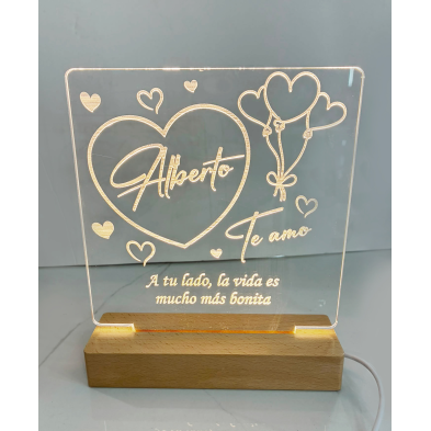 Lámpara led personalizable